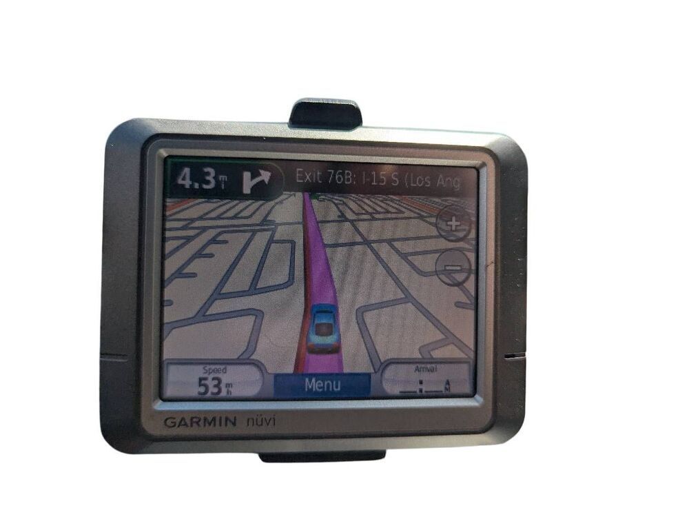 Garmin Nuvi 250 GPS vehicle direction unit & charger with suction mount stand